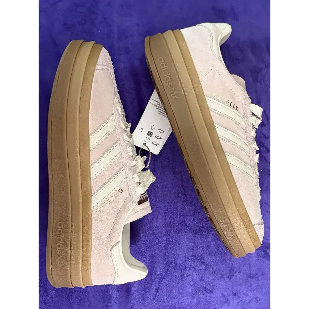 Adidas Gazelle Bold Womens Platform Suede Sneakers Brand New NIB Pink - Picture 2 of 10